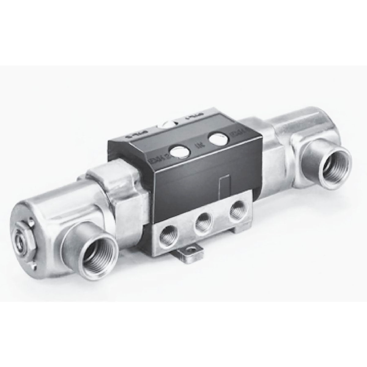 AA7980-24VDC Pilot Operated Double Horizontal Solenoid Directional Valve w/ 3/8" Sub Base