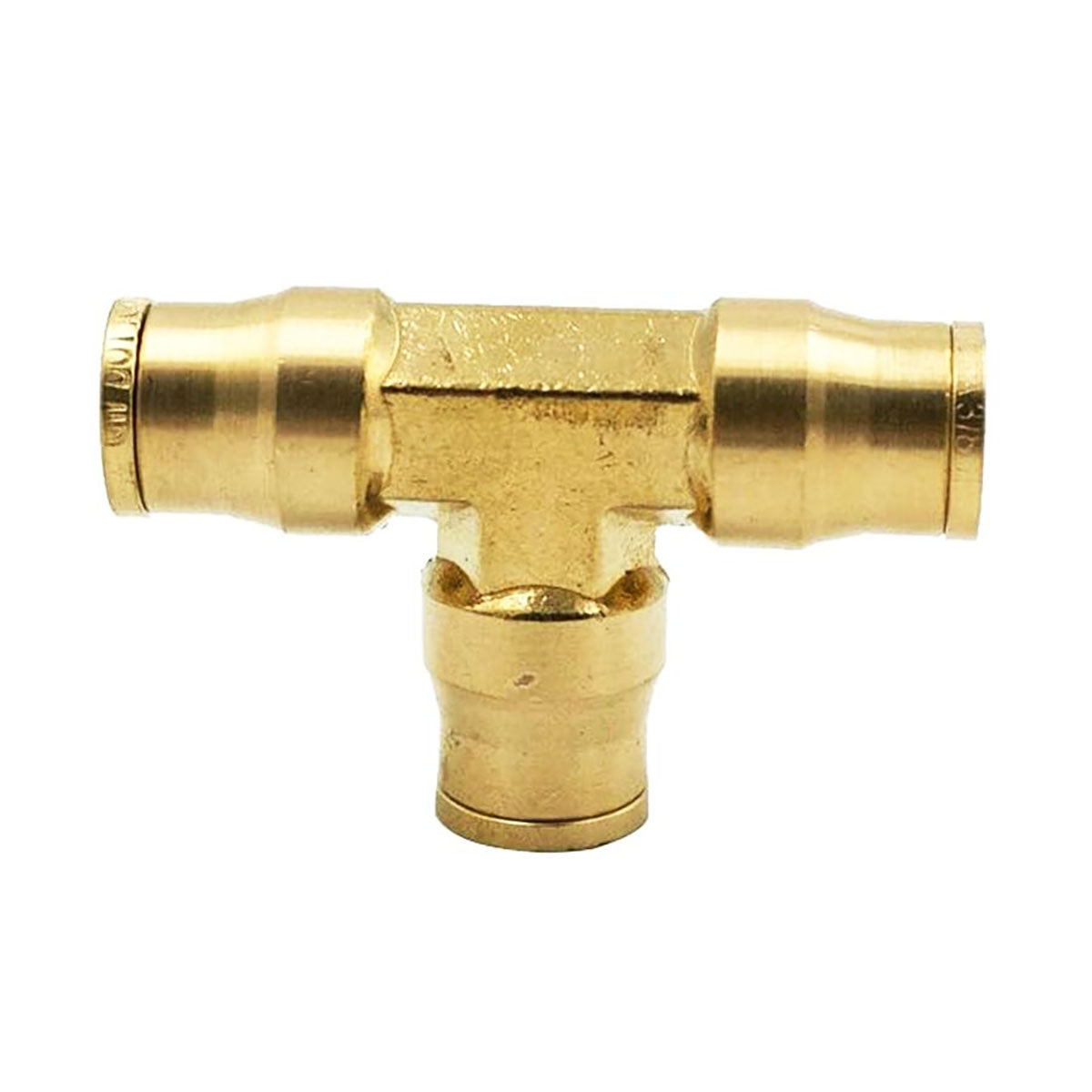 AQ64-P-4 DOT Union Tee Push-in Fitting Brass, 5 Pack