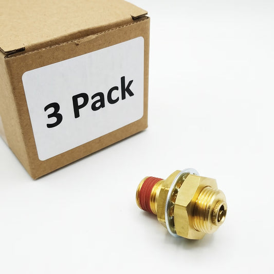 Gladhand Male Bulkhead Connector Air Brake Push-In Fitting AQ83-DOT-8X8 Brass