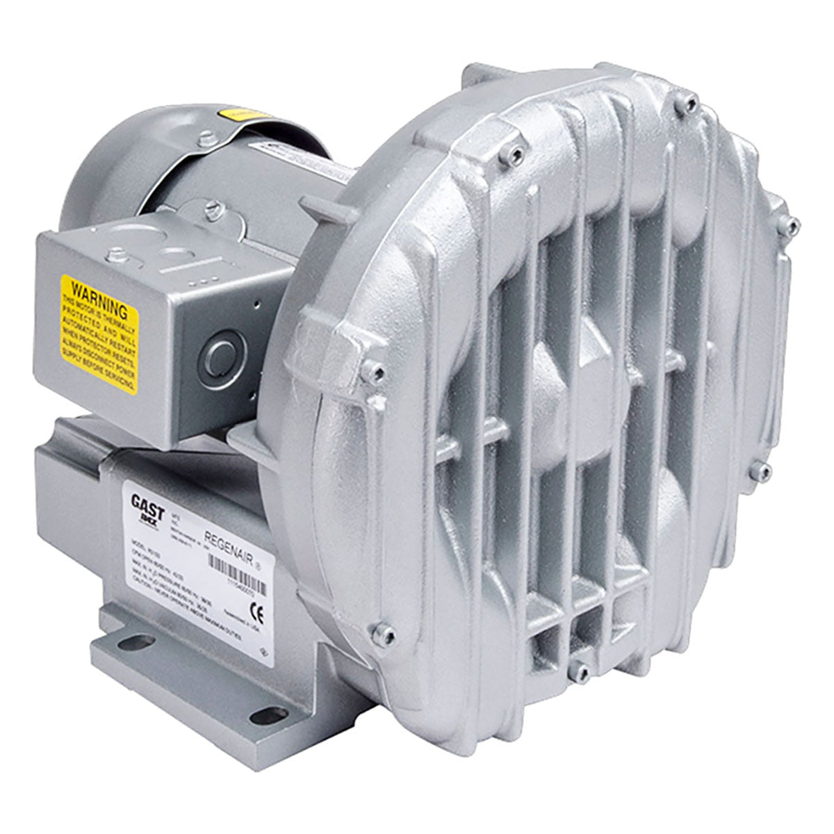 Gast R2103NX Regenerative Blower .33 Hp 39 inH2O 42 CFM