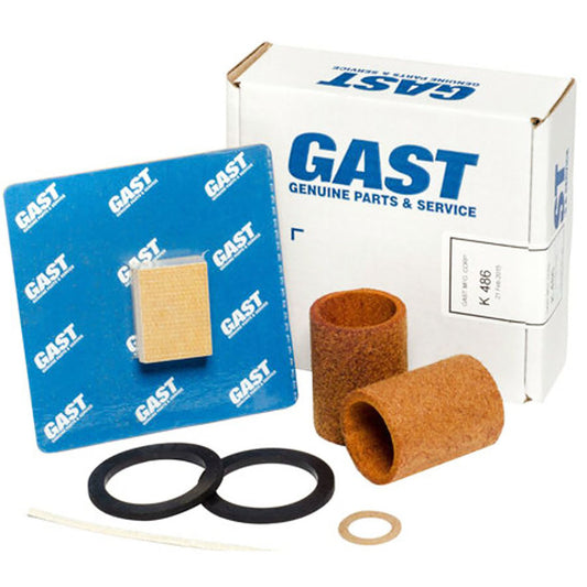 Gast K486 Repair Kit for 0823 and 1023 Rotary Vane Compressors and Pumps Lubricated