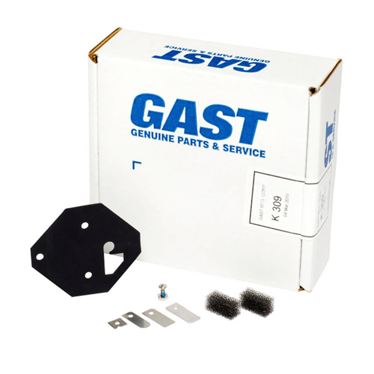 Gast K309 Repair Kit for MOA MAA and DOA Diaphragm Compressors and Vacuum Pumps